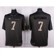 Maglia NFL Anthracite San Francisco 49ers Kaepernick 2016 Salute To Service