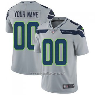 Maglia NFL Bambino Seattle Seahawks Personalizzate Grigio