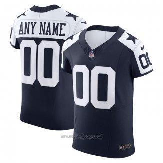 Maglia NFL Elite Dallas Cowboys Vapor F.U.S.E. Personalizzate Bianco Blu