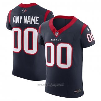 Maglia NFL Elite Houston Texans Vapor F.U.S.E. Personalizzate Blu