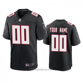 Maglia NFL Game Atlanta Falcons Personalizzate Throwback 2020 Nero