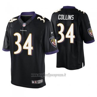 Maglia NFL Game Baltimore Ravens Alex Collins Nero