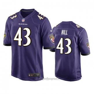 Maglia NFL Game Baltimore Ravens Justice Hill Viola