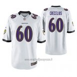 Maglia NFL Game Baltimore Ravens Randin Crecelius Bianco
