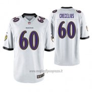 Maglia NFL Game Baltimore Ravens Randin Crecelius Bianco