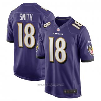 Maglia NFL Game Baltimore Ravens Roquan Smith Viola