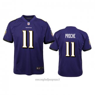 Maglia NFL Game Bambino Baltimore Ravens James Proche Viola