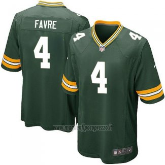 Maglia NFL Game Bambino Green Bay Packers Favre Verde Militar