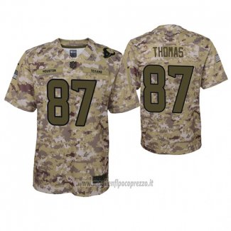 Maglia NFL Game Bambino Houston Texans Demaryius Thomas Camuffamento 2018 Salute To Service