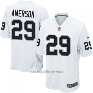 Maglia NFL Game Bambino Las Vegas Raiders Amerson Bianco