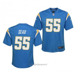 Maglia NFL Game Bambino Los Angeles Chargers Junior Seau 2020 Blu