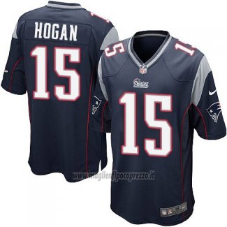 Maglia NFL Game Bambino New England Patriots Hogan Nero
