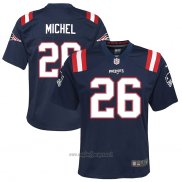 Maglia NFL Game Bambino New England Patriots Sony Michel Blu