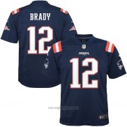 Maglia NFL Game Bambino New England Patriots Tom Brady Blu Color Rush