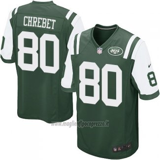 Maglia NFL Game Bambino New York Jets Chrebet Verde