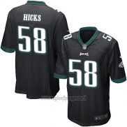 Maglia NFL Game Bambino Philadelphia Eagles Hicks Nero