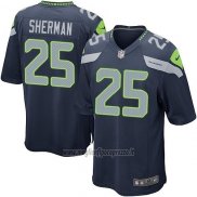 Maglia NFL Game Bambino Seattle Seahawks Sherman Blu Scuro