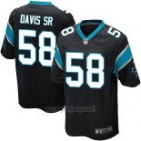 Maglia NFL Game Carolina Panthers Davis Sr Nero