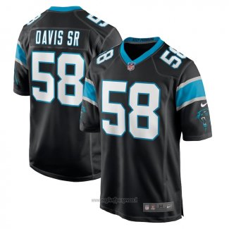 Maglia NFL Game Carolina Panthers Thomas Davis Sr. Nero