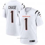 Maglia NFL Game Cincinnati Bengals Ja'marr Chase Bianco