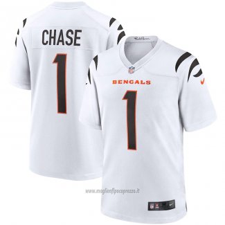 Maglia NFL Game Cincinnati Bengals Ja'marr Chase Bianco