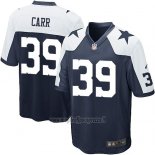 Maglia NFL Game Dallas Cowboys Carr Blu Bianco