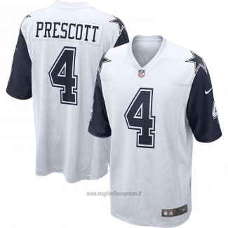 Maglia NFL Game Dallas Cowboys Dak Prescott Alternato Bianco
