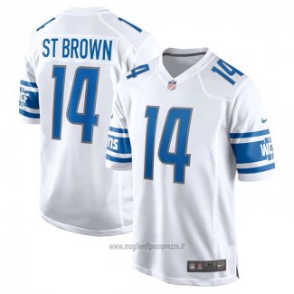 Maglia NFL Game Detroit Lions Amon Ra St Brown Bianco