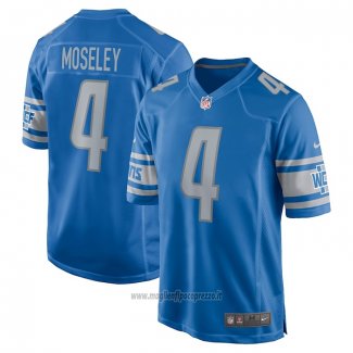 Maglia NFL Game Detroit Lions Emmanuel Moseley Blu