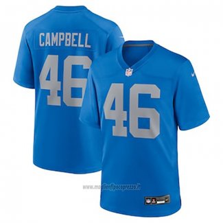 Maglia NFL Game Detroit Lions Jack Campbell Blu Grigio