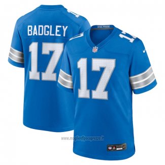 Maglia NFL Game Detroit Lions Michael Badgley Blu Bianco