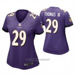 Maglia NFL Game Donna Baltimore Ravens Earl Thomas Iii Viola