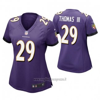 Maglia NFL Game Donna Baltimore Ravens Earl Thomas Iii Viola