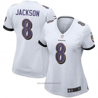 Maglia NFL Game Donna Baltimore Ravens Lamar Jackson Bianco
