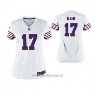 Maglia NFL Game Donna Bills Josh Allen Throwback Bianco