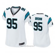 Maglia NFL Game Donna Carolina Panthers Derrick Brown Bianco