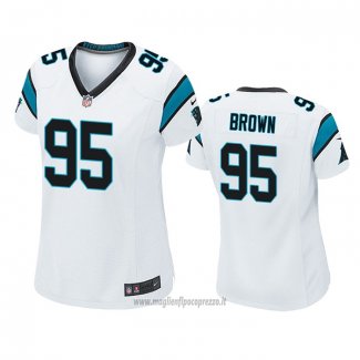 Maglia NFL Game Donna Carolina Panthers Derrick Brown Bianco