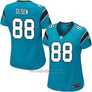 Maglia NFL Game Donna Carolina Panthers Olsen Blu