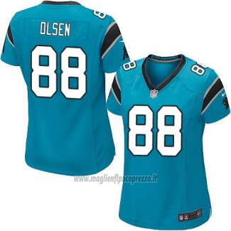 Maglia NFL Game Donna Carolina Panthers Olsen Blu