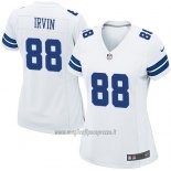 Maglia NFL Game Donna Dallas Cowboys Irvin Bianco