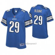 Maglia NFL Game Donna Detroit Lions Legarrette Blount Blu Historic Logo