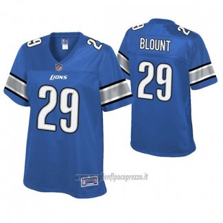 Maglia NFL Game Donna Detroit Lions Legarrette Blount Blu Historic Logo