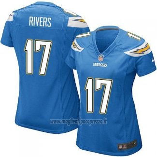 Maglia NFL Game Donna Los Angeles Chargers Rivers Blu
