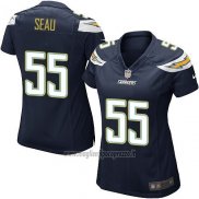 Maglia NFL Game Donna Los Angeles Chargers Seau Nero