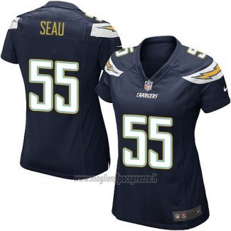 Maglia NFL Game Donna Los Angeles Chargers Seau Nero