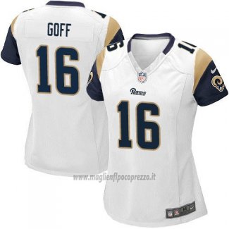 Maglia NFL Game Donna Los Angeles Rams Goff Bianco