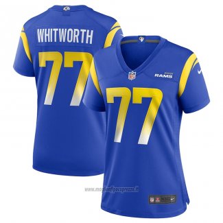 Maglia NFL Game Donna Los Angeles Rams Andrew Whitworth Blu