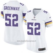 Maglia NFL Game Donna Minnesota Vikings Greenway Bianco