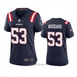 Maglia NFL Game Donna New England Patriots Dustin Woodard Blu