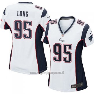 Maglia NFL Game Donna New England Patriots Long Bianco